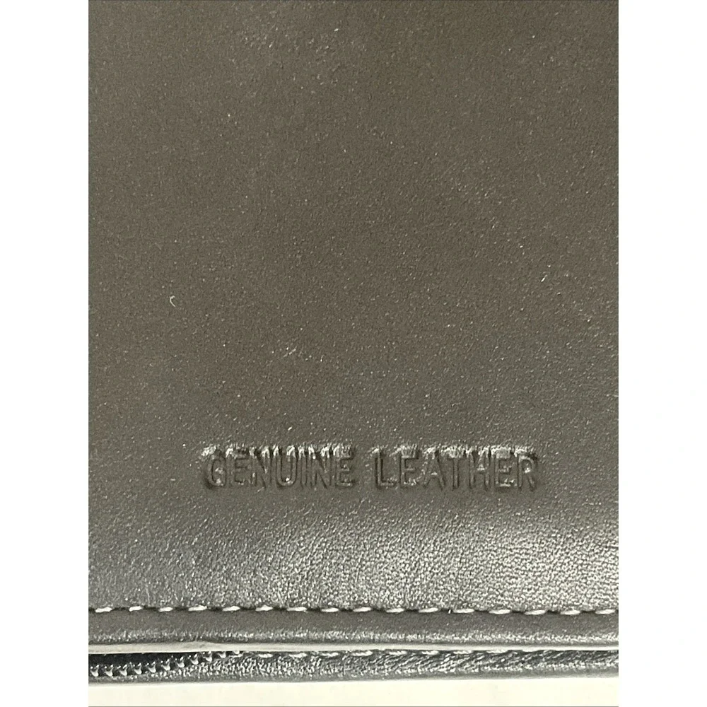 MLB Alumni Leed's Black Genuine Leather Zip Travel Wallet Passport Organizer NEW
